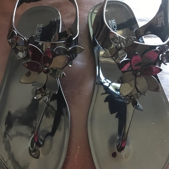 miley metallic jelly sandal